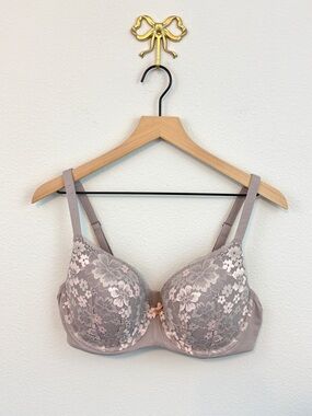 Victoria's Secret Body by Victoria lightly-lined demi bra in grey and pink